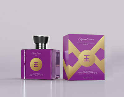 Perfume Box Packaging bottle box design golden color illustrator mockup packaging perfume perfume box perfume packaging