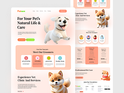 Patcare landing page Ui product ui ux web website