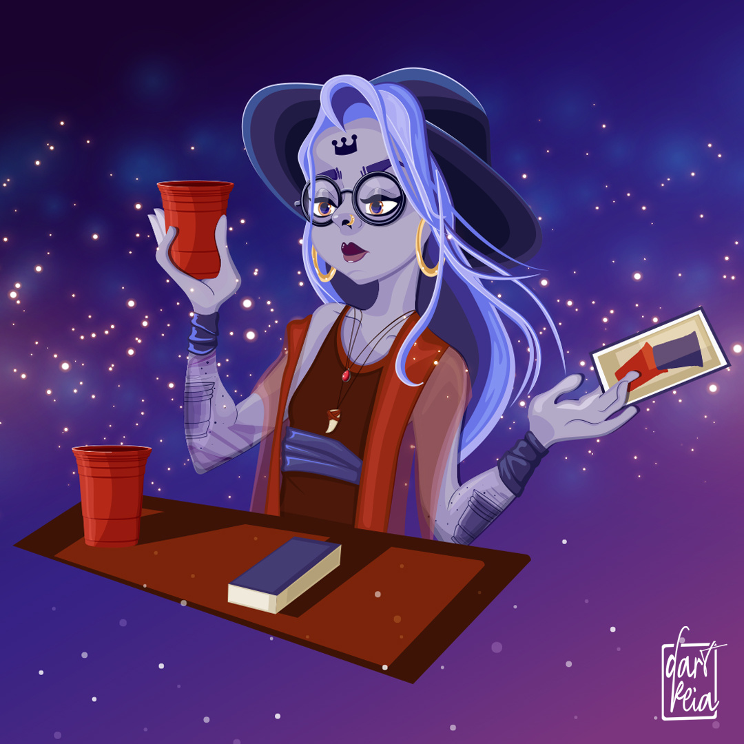 Double Trouble adobeillustrator adobeillustratorart characterdesign digitalart digitalartist digitalillustration fantasy vectorart vectorartist vectorillustration witch witchcraft