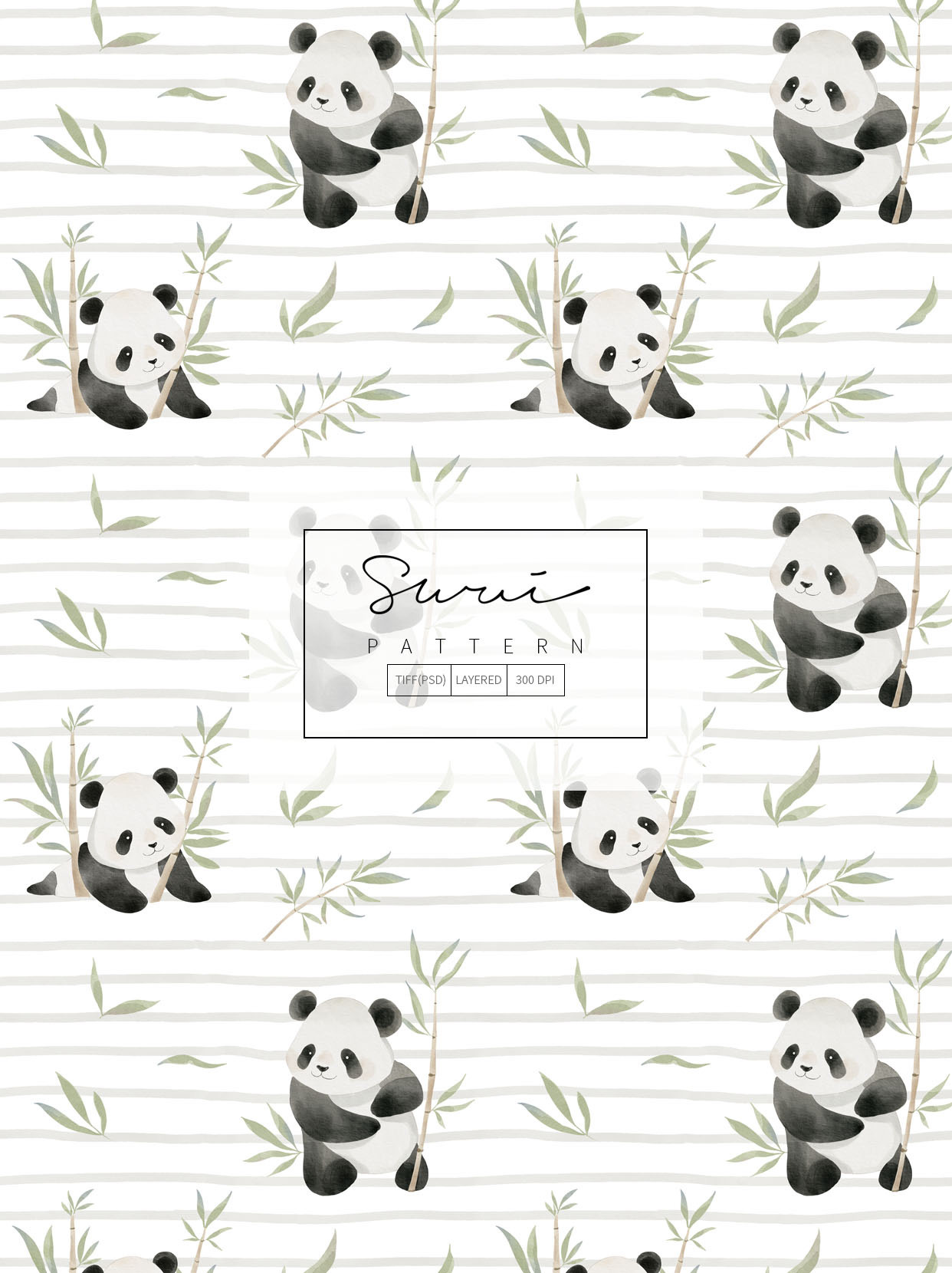 Panda pattern design design illustration pattern printing