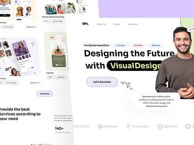 Personal Portfolio Website agency clean clean ui design designer portfolio freelance website landing page layout design minimal personal portfolio personal website portfolio landing page portfolio webdesign portolio site professional website ui design uiux design web design website website design
