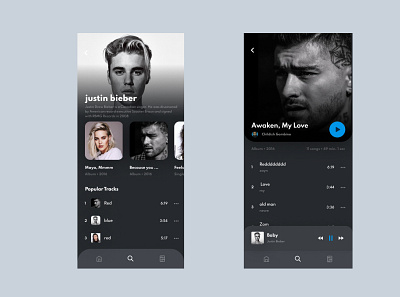 Music App ui web