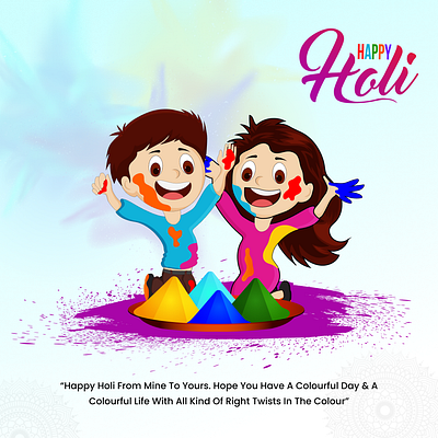 Happy Holi graphic design