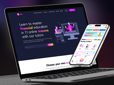 TeeFi - Teenage Online Learning Platform (Case Study) learning platform web design website website ui ux design