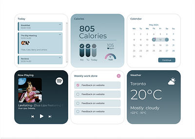 Widgets UI Design