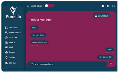 QuickChat: Funel Instant Messaging Feature