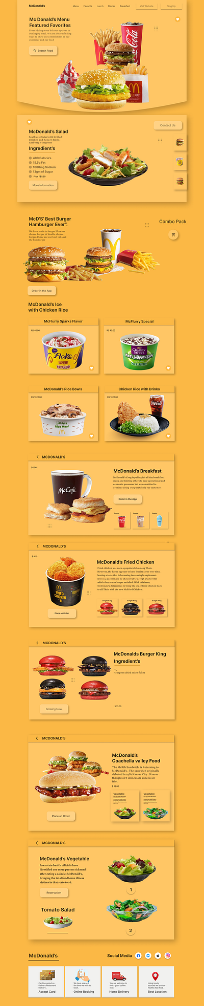 McDonalds Menu Featured Favorite 3d animation app branding cooking design food foodlover foodrecepy graphic design illustration logo motion graphics restaurent typography ui uiconcept uiux ux vector