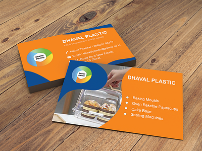 Dhaval plastic visiting card mock up