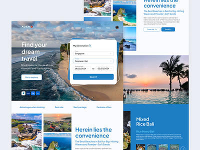 Aden Trip - Web Tour & Travel design travel travel app trip app ui ui travel ui ux travel web website travel