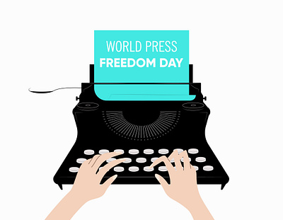 World Press Freedom Day branding design graphic design illustration illustrator typography vector vector graphics