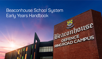 Beaconhouse School System Early Year Handbook Design booklet brochure graphic design illustration typography vector