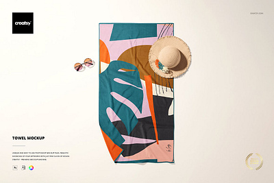 Beach Towel Mockup beach towel mockup creatsy custom customizable design etsy personalized print printable printed printing shop sublimated sublimation template