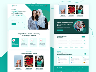Donate.Org Web UI Design branding clean design donate figma figmadesign graphicdesign landing landingpage minimal pixel trending ui uidesign uiux ux uxdesign vector webdesign webpage