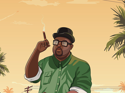 GTA San Andreas - Big Smoke art character design fanart gta illustration illustrator vector