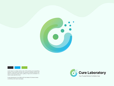 Cure Laboratory Logo Design branding graphic design logo logo design motion graphics ui uiux ux