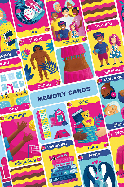 Board game 'MEMORY' board game branding design graphic design illustration vector