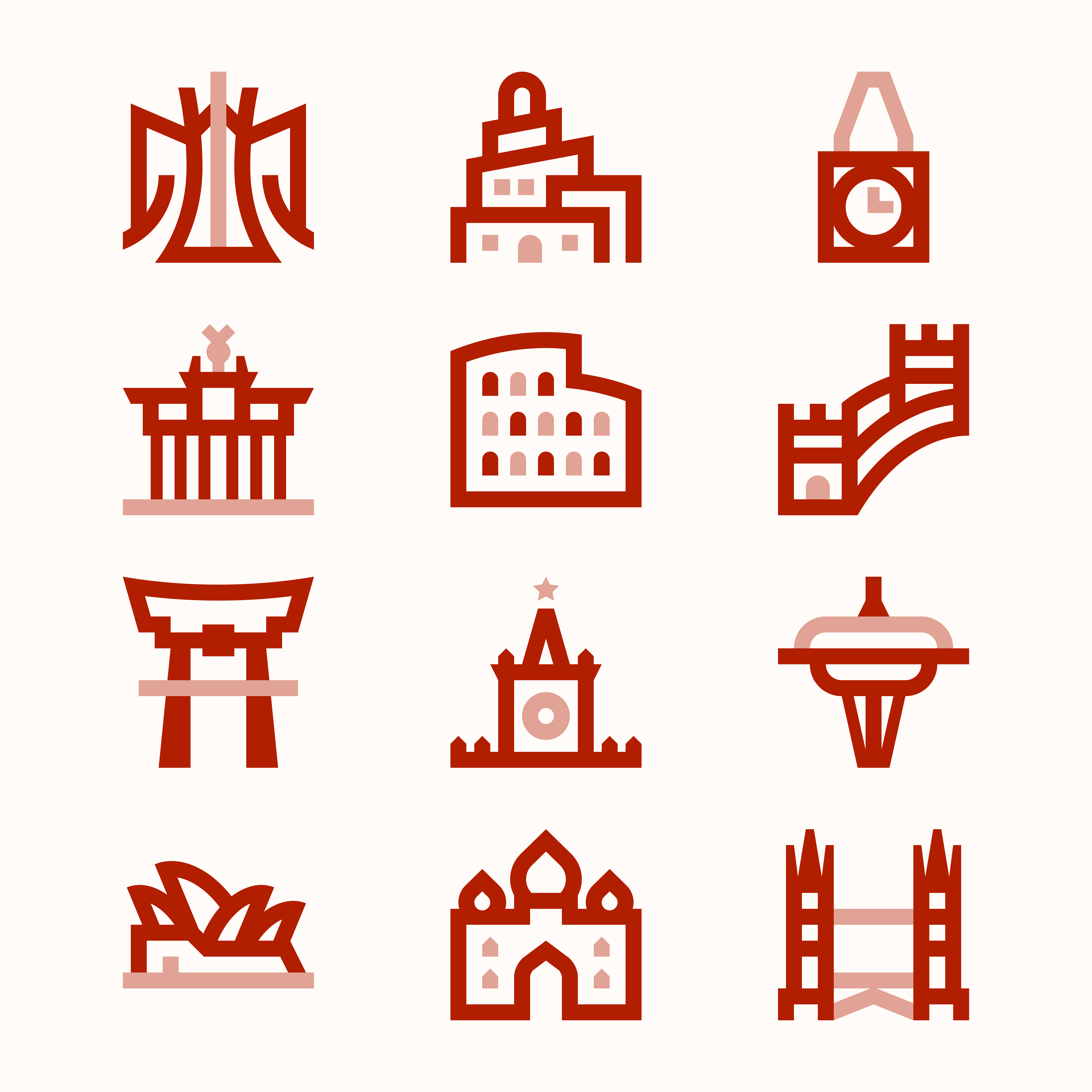 Monuments / Basicons architecture babylon big ben brandenburg gate building china coliseum england enternal flame famous building gate germany great wall italy kremlin london bridge monument shinto shrine space needle taj mahal