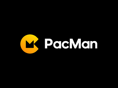 PacMan Logo Exploration brand brand identity branding c classic design games geometric identity logo logodesign logodesigner m mark pacman symbol