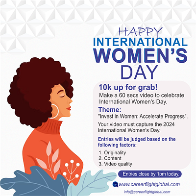 Design to celebrate International women's Day graphic design illustration