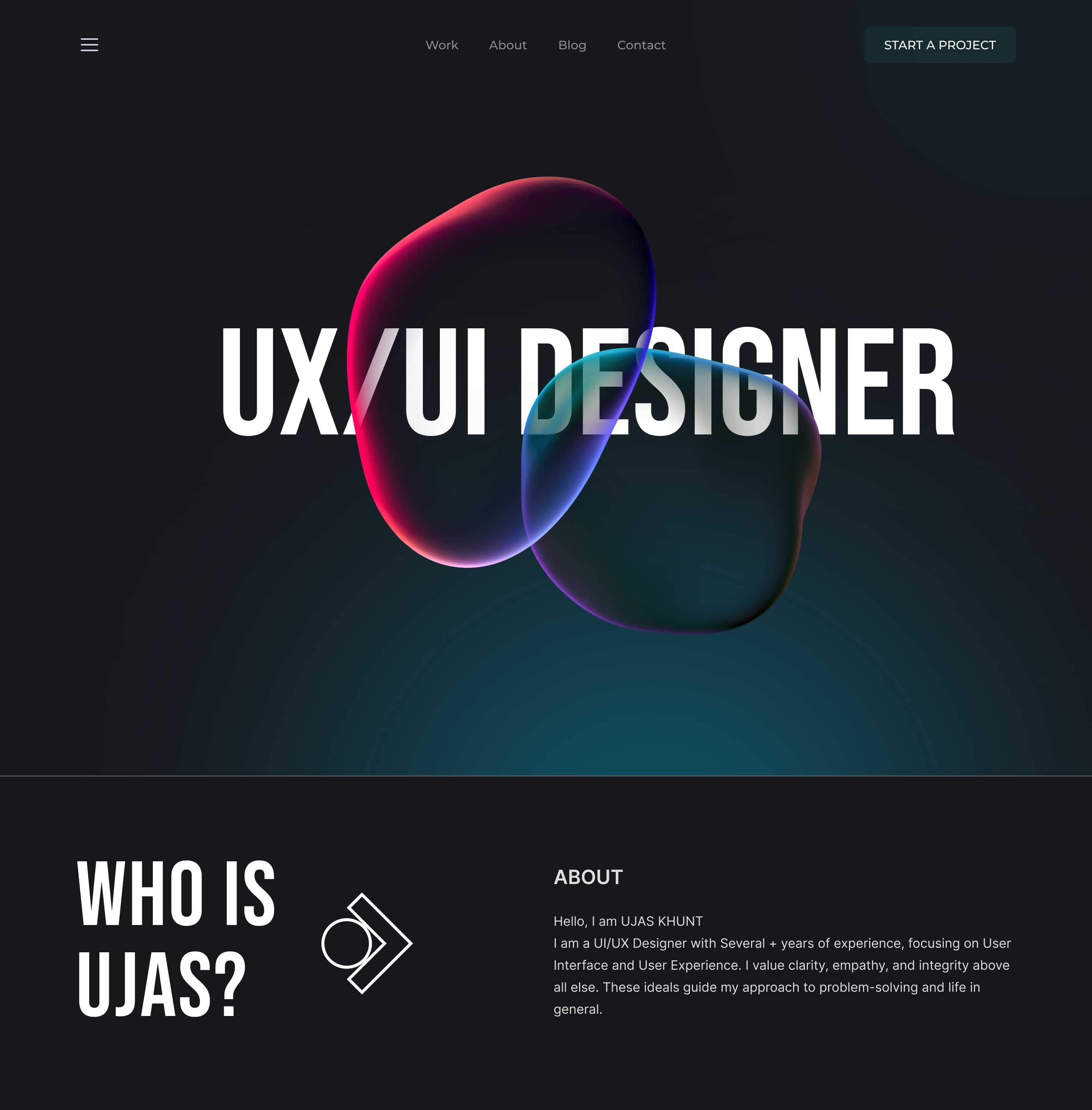 Portfolio website animation graphic design homepage design landing page personal website portfolio landing page portfolio web ui portfolio website portfolio website design ui ui design ui ux design website design website ui websitr design