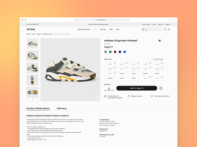 Clothing E-commerce platform bread crumbs clothes design e commerce header interface item online shopping ordering product page shoes shop size store ui ux