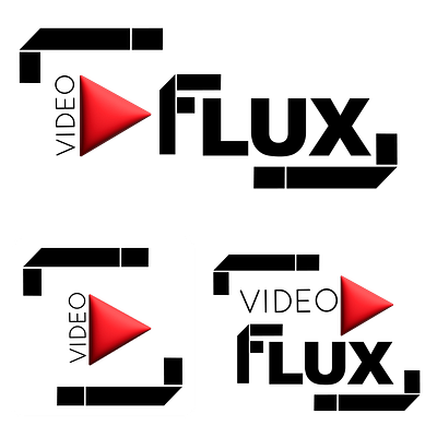 Video Flux Logo branding design graphic design illustration logo