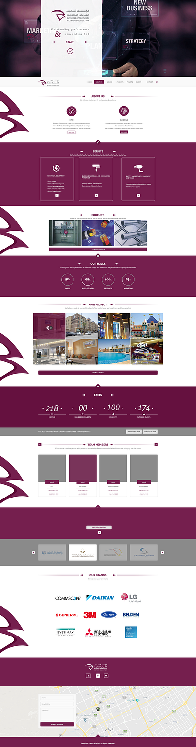 Business Website ui website