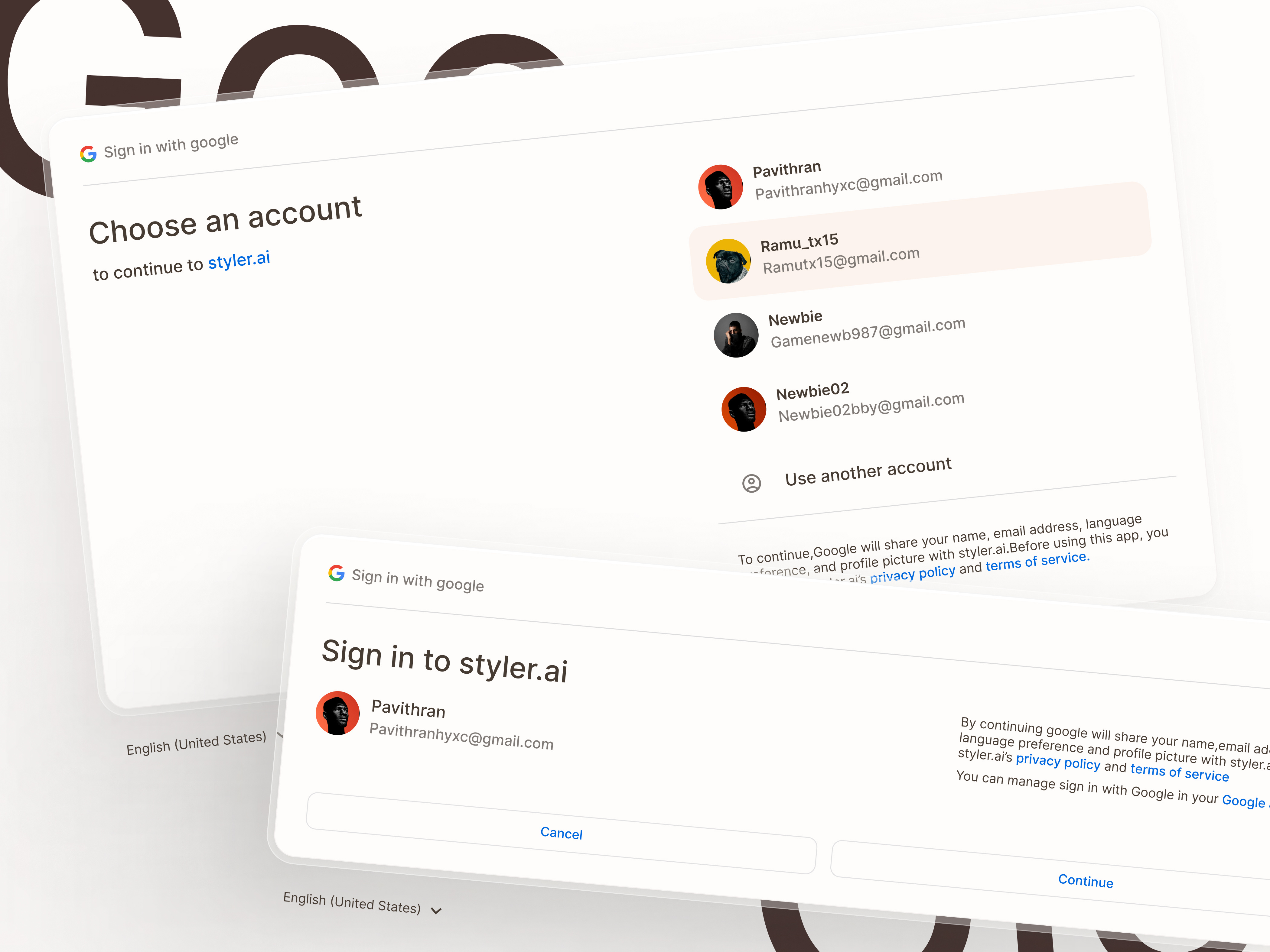 Google sign in page_ Redesign daily ui gmail accounts google sign in page material style minimal new redesign ui