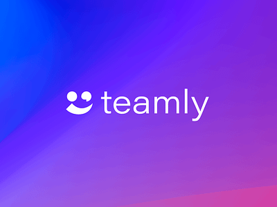 teamly abstract app branding chat communication concept digital employee exprimart identity logo logo design modern niculescu person roxana saas simple smile team