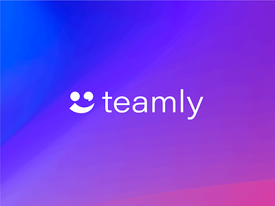teamly abstract app branding chat communication concept digital employee exprimart identity logo modern niculescu person roxana saas simple smile team