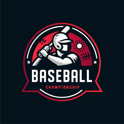 Baseball logo design branding design graphic design illustration logo ui