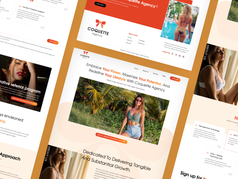 Onlyfans Agency website Design | Landing Page Design branding graphic design figma landing page design onlyfans onlyfans agency onlyfans agency website onlyfans agency website design onlyfans development onlyfans marketing agency onlyfans modeling website uiux website design