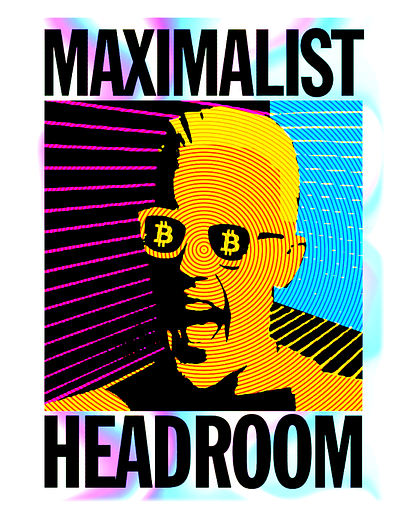 Maximalist Headroom Bitcoin shirt bitcoin