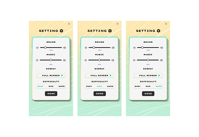 Daily ui day #007 Settings app dailyui design designui game mobile settings ui volume