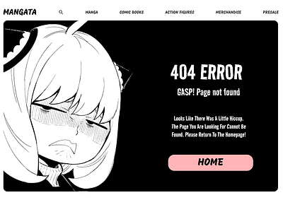 Daily ui day #008 404 Page Design 404error anime anya dailyui design designui desktop error manga pagenotfound pc presale return ui