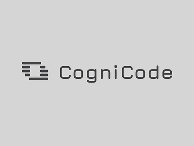 CogniCode logo app logo black branding code coding design developer tool educational platform gray grey logo logotype minimalism minimalistic logo programming programming tool ui web app