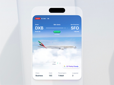 iOS Flight App design — Widget app booking calendar clean daily ui design flight interaction ios minimal motion travel ui ux widget