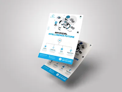 Artificial-intelligence Flyer Template machine