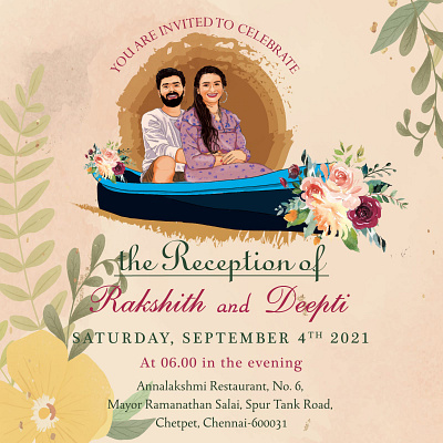 Wedding invitation creative creative invitation graphic design illustration