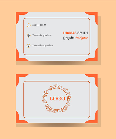 Business Card background branding card creative graphic design illustration logo mockup modern