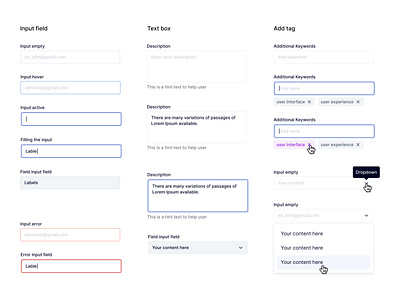 Input field inputfield minimal ui white