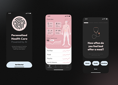 AI Healthcare ai healthcare ios mobile app design ui ui design
