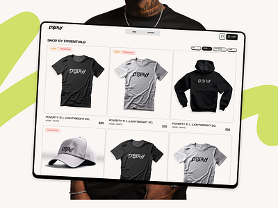 Poverty eCommerce store branding design ecommerce shop store ui website