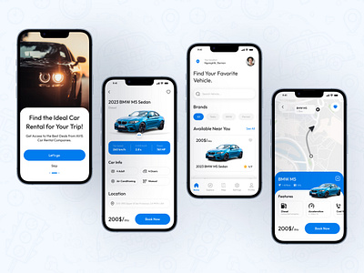 FastEzy - Car Rent App UI Design animation app design branding call car app driver graphic design mobile app rent rider uber ui ux