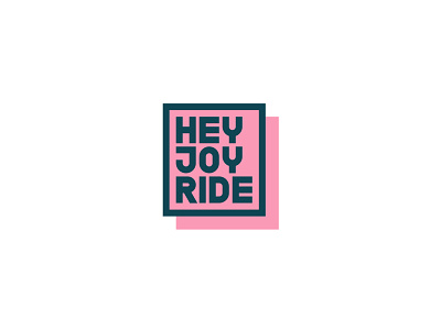 Hey Joyride Visual Identity cajva digital advertising hapiness hey joyride hoyful logo design pink typography ppc management visual identity