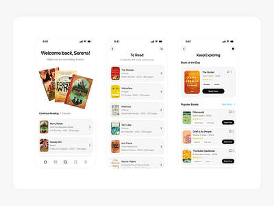 Reading app - LitLoom app design book library mobile mobile desing read reading reading app