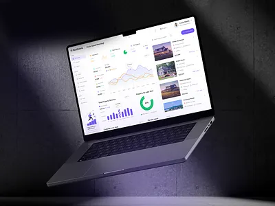 Real Estate Website - Dashboard Home Page Concept admin interface admin panel admin theme apartment building home page house housing website maintence status modern style property property management real estate app real estate dashboard saas saas dashboard user dashboard ux ui design web design website