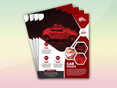 Car Wash Flyer promotion
