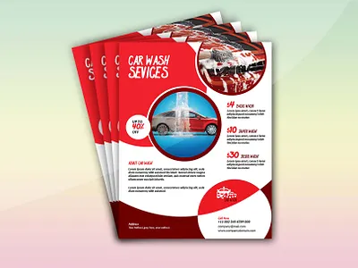 Car Wash Flyer promotion