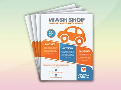 Car Wash Flyer promotion